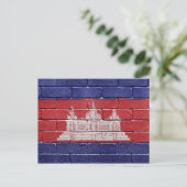 Vlag van Cambodja Briefkaart (Staand voorkant)