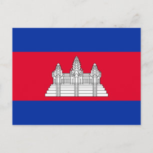 Vlag van Cambodja Briefkaart