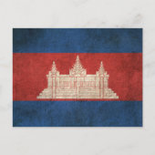  vlag van Cambodja Briefkaart (Voorkant)