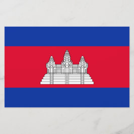 Vlag van Cambodja Briefpapier