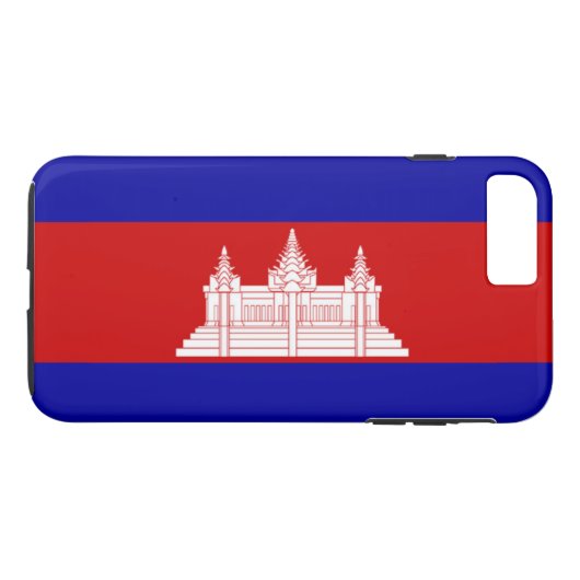Vlag van Cambodja Case-Mate iPhone Case (Achterkant (Horizontaal))