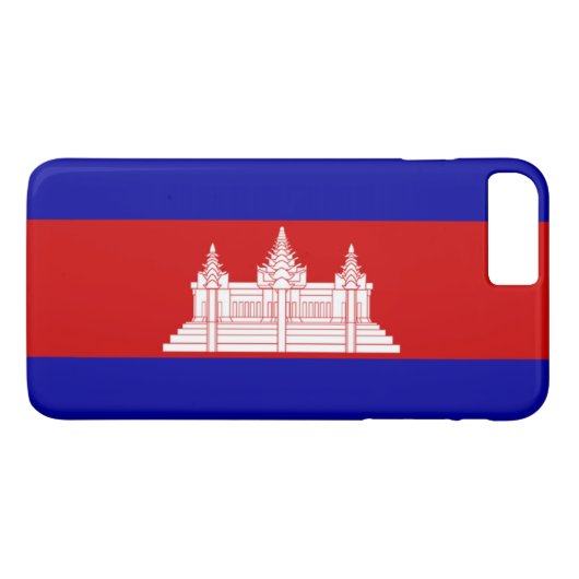Vlag van Cambodja Case-Mate iPhone Case (Achterkant (Horizontaal))