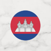 Vlag van Cambodja Confetti (Kleine voorkant)