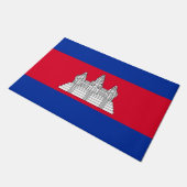 Vlag van Cambodja Deurmat (Schuin)