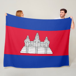 Vlag van Cambodja Fleece Deken
