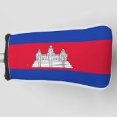 Vlag van Cambodja Golfheadcover (Voorkant)