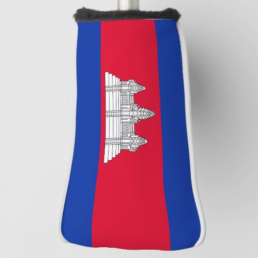 Vlag van Cambodja Golfheadcover (Draai 90)