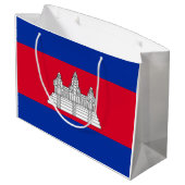 Vlag van Cambodja Groot Cadeauzakje (Achterkant Gekanteld)
