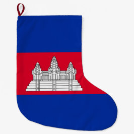 Vlag van Cambodja Grote Kerstsok