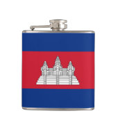Vlag van Cambodja Heupfles (Voorkant)