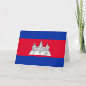 Vlag van Cambodja Kaart (Voorkant)