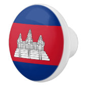 Vlag van Cambodja Keramische Knop (Rechts)