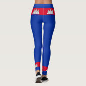 Vlag van Cambodja Leggings (Achterkant)