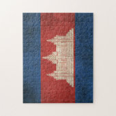 vlag van Cambodja Legpuzzel (Verticaal)