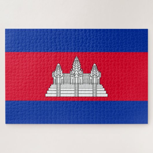 Vlag van Cambodja Legpuzzel (Horizontaal)