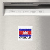  vlag van Cambodja Magneet (Insitu (Vaatwasser))