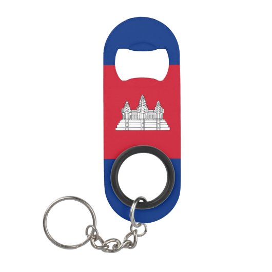 Vlag van Cambodja Mini Flessenopener (Voorkant)