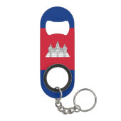 Vlag van Cambodja Mini Flessenopener (Achterkant)