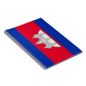 Vlag van Cambodja Notitieboek (Rechterzijde)