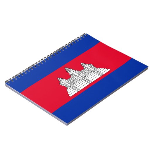 Vlag van Cambodja Notitieboek (Linkerzijde)