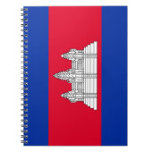 Vlag van Cambodja Notitieboek (Voorkant)