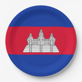 Vlag van Cambodja Papieren Bordje
