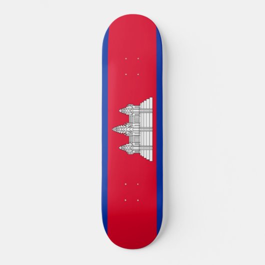 Vlag van Cambodja Persoonlijk Skateboard (Voorkant)
