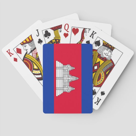 Vlag van Cambodja Pokerkaarten (Achterkant)