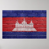 Vlag van Cambodja Poster (Voorkant)