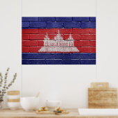 Vlag van Cambodja Poster (Keuken)