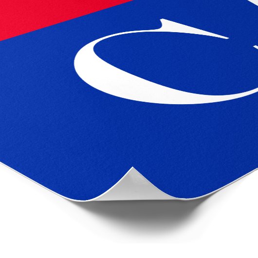 Vlag van Cambodja Poster (Hoek)