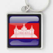 Vlag van Cambodja Sleutelhanger (Voorkant)