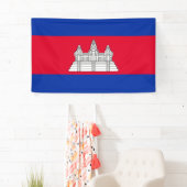Vlag van Cambodja Spandoek (Insitu)