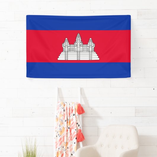 Vlag van Cambodja Spandoek (Insitu)