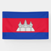 Vlag van Cambodja Spandoek (Horizontaal)