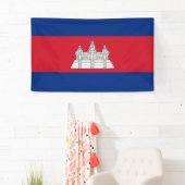 Vlag van Cambodja Spandoek (Insitu)