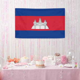 Vlag van Cambodja Spandoek