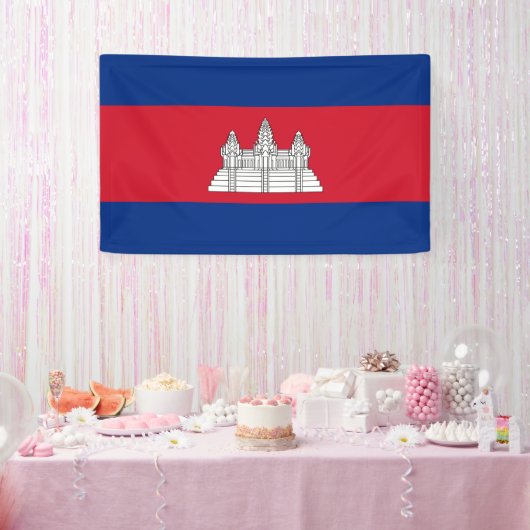 Vlag van Cambodja Spandoek (Feest)