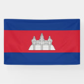 Vlag van Cambodja Spandoek (Horizontaal)