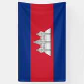 Vlag van Cambodja Spandoek (Verticaal)