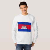 Vlag van Cambodja T-shirt (Voorkant volledig)