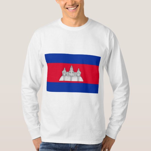 Vlag van Cambodja T-shirt (Voorkant)