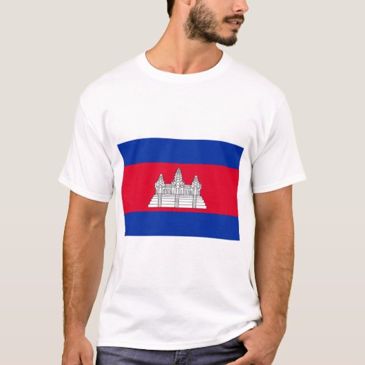 Vlag van Cambodja T-shirt (Voorkant)
