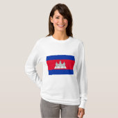 Vlag van Cambodja T-shirt (Voorkant volledig)