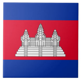 Vlag van Cambodja Tegeltje