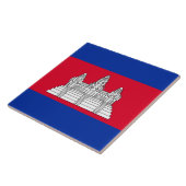 Vlag van Cambodja Tegeltje (Zijkant)