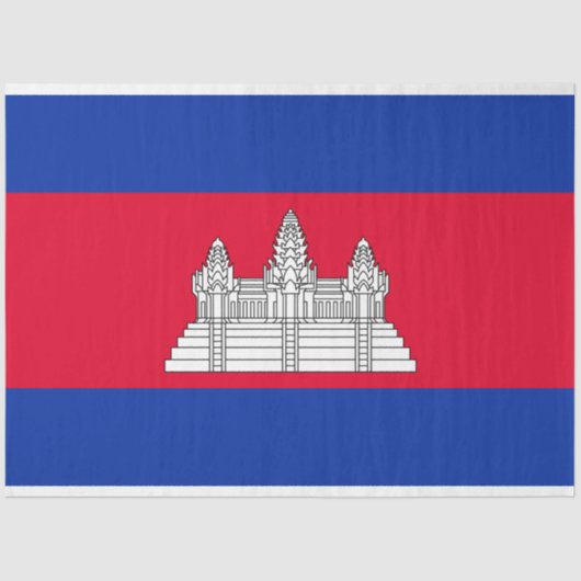 Vlag van Cambodja Tissuepapier (Voorkant)