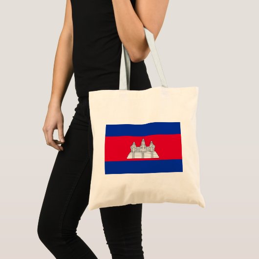 Vlag van Cambodja Tote Bag (Voorkant (product))