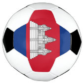 Vlag van Cambodja Voetbal (Gedraaid)