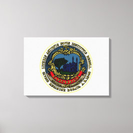 Vlag van Cambridge (Massachusetts) Canvas Afdruk